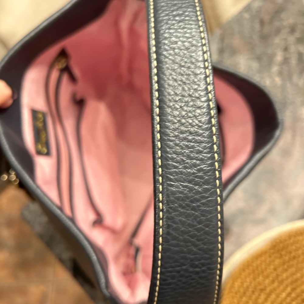 Dooney & Bourke Lucca Black Leather Logo Lock Hobo Bag 🆕 - Picture 10 of 16